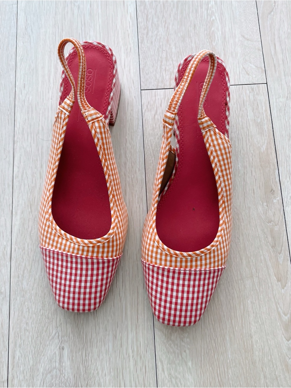 ASOS Gingham Heels - Picture 2 of 7